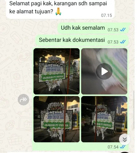 Pengiriman Papan Bunga Selamat Langgar Sluke