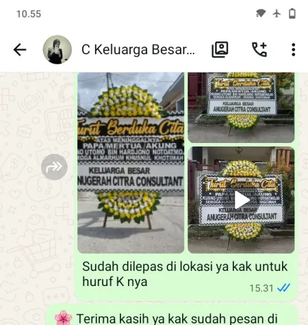 Pengiriman Papan Bunga Duka Langgar Sluke