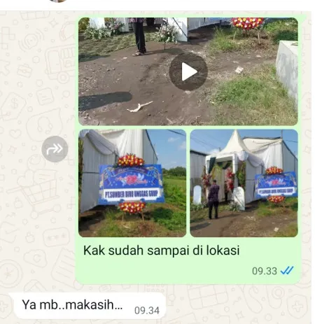Pengiriman Karangan Bunga Langgar Sluke
