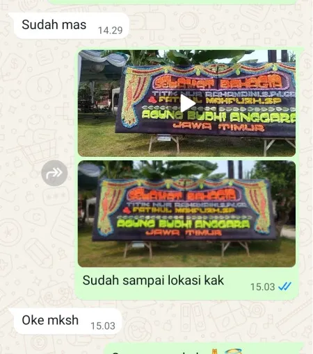 Pengiriman Papan Bunga Langgar Sluke