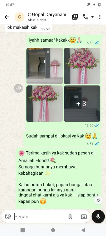 Pengiriman Karangan Bunga Langgar Sluke